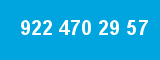 922 470 29 57 922 470 29 57